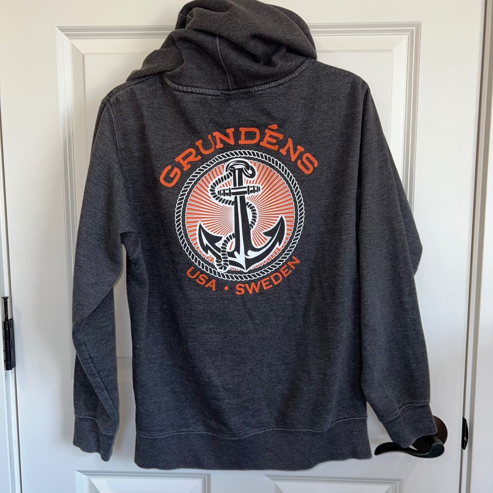 Grundens • Zip Up Fleece Lined Hoodie Fishing Size Small
